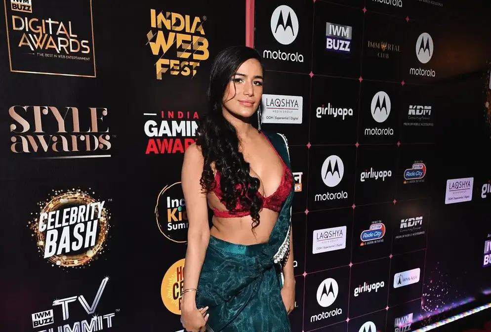 poonam pandey at India Web Fest