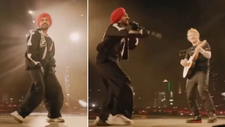 diljit dosanjh performing at coechella with co singer Ed Sheeran