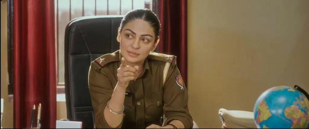 Neeru Bajwa In Police Uniform 